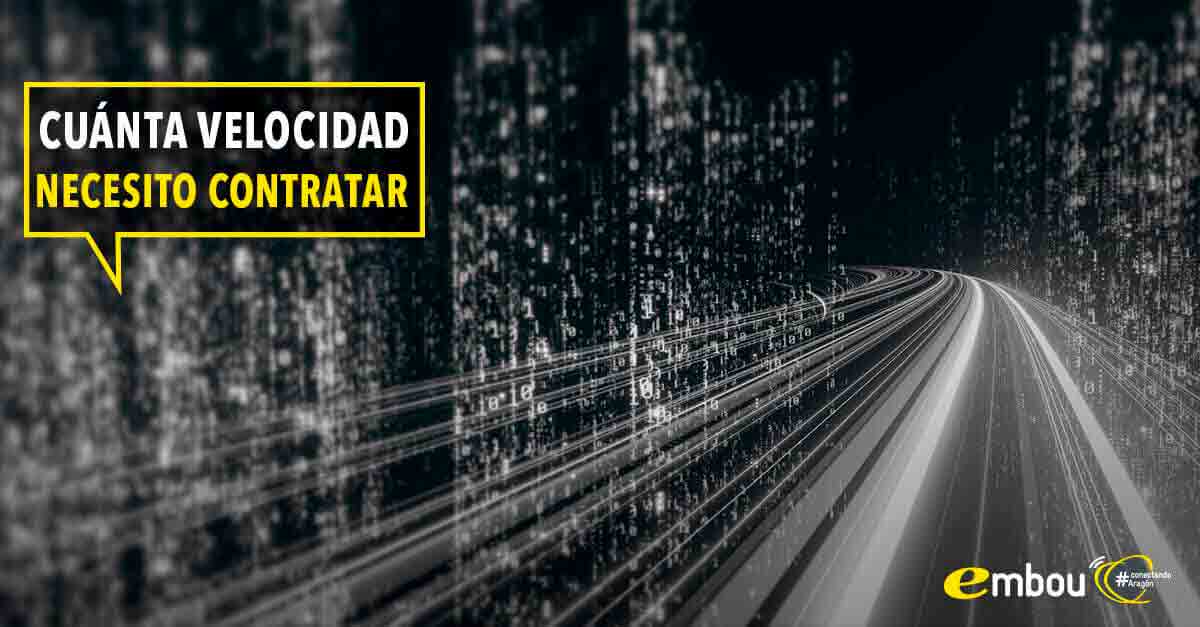 cuánta velocidad de internet necesito contratar en casa