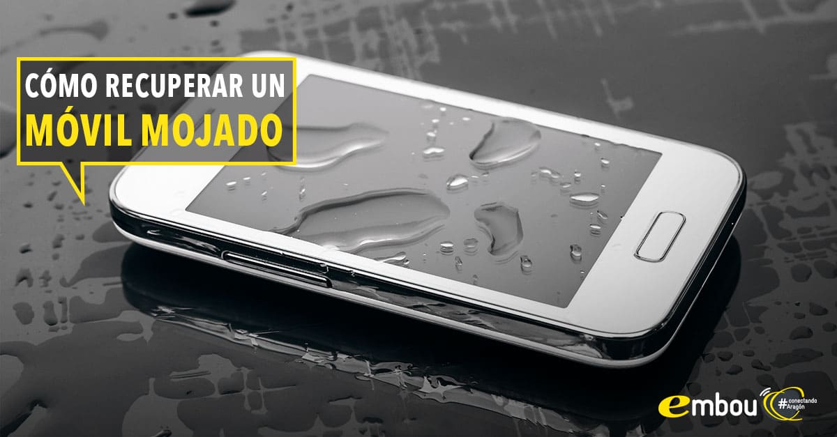 como recuperar un movil mojado