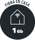 FIBRA EN CASA 1gb