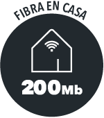 FIBRA EN CASA 200mb