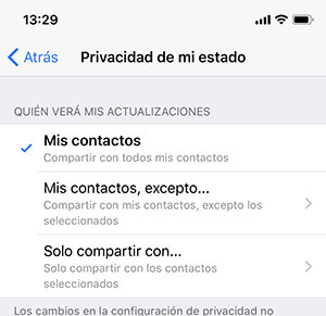 Cambiar la privacidad de tu whastsapp si tienes iphone 