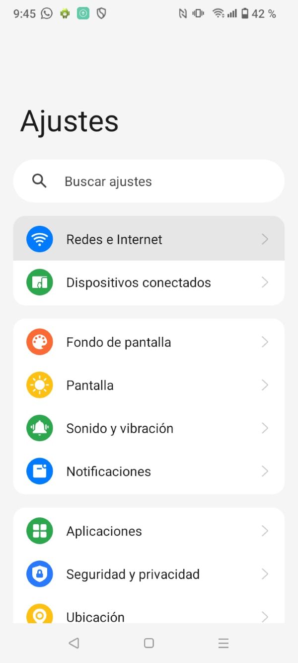Cómo saber la dirección IP desde un Android - Paso 1