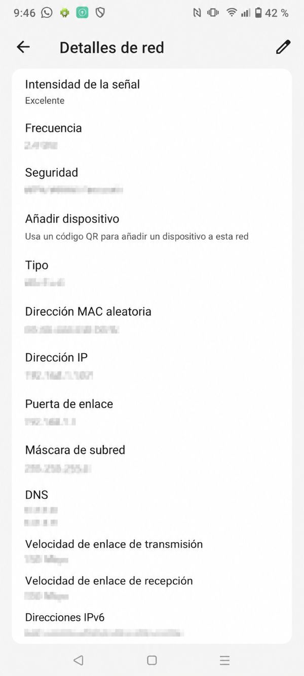 Cómo saber la dirección IP desde un Android - Paso 4