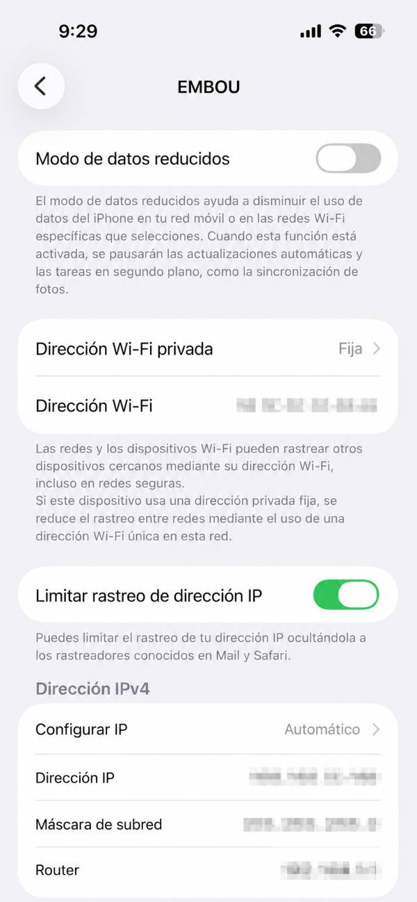 Cómo saber la dirección IP desde un iPhone - Paso 3